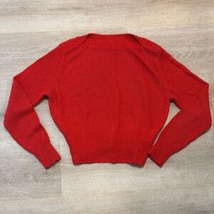 Urban Outfitters Vibrant Red Crew Neck Sweater